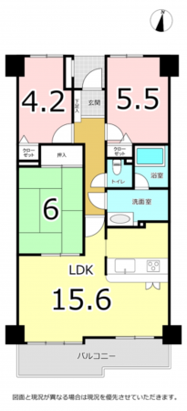 横須賀市大矢部、マンションの間取り画像です