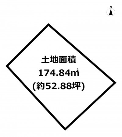 横須賀市南浦賀、土地の間取り画像です