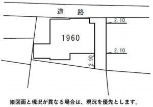 横須賀市久里浜、土地の間取り画像です