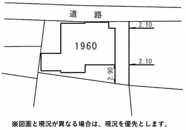 横須賀市久里浜、土地の間取り画像です