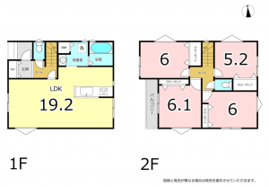 横須賀市池田町、新築一戸建ての間取り画像です