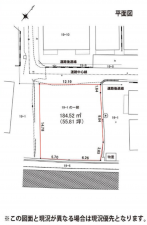 横須賀市佐野町、土地の間取り画像です