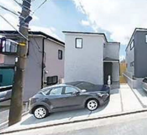 横須賀市粟田、新築一戸建ての外観画像です