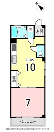 横須賀市三春町、マンションの間取り画像です
