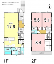 横須賀市岩戸、新築一戸建ての間取り画像です