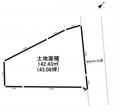 横須賀市武、土地の間取り画像です