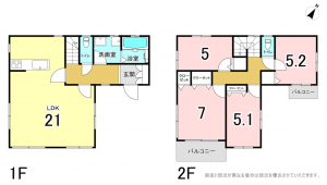 横須賀市森崎、中古一戸建ての間取り画像です