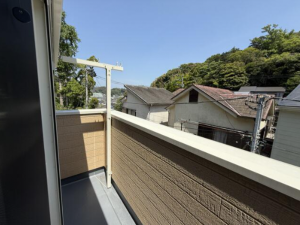 横須賀市西浦賀、新築一戸建てのバルコニー画像です
