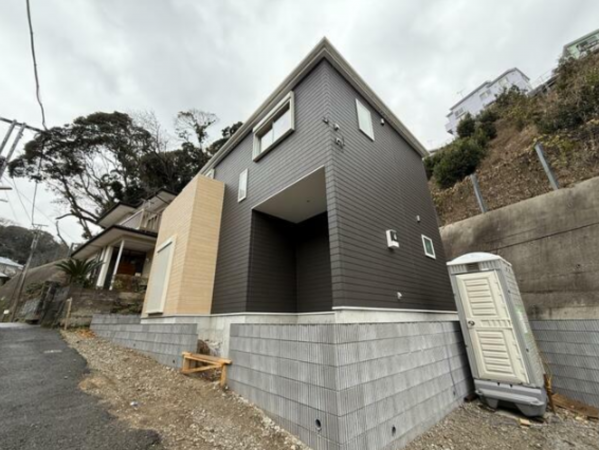 横須賀市西浦賀、新築一戸建ての外観画像です