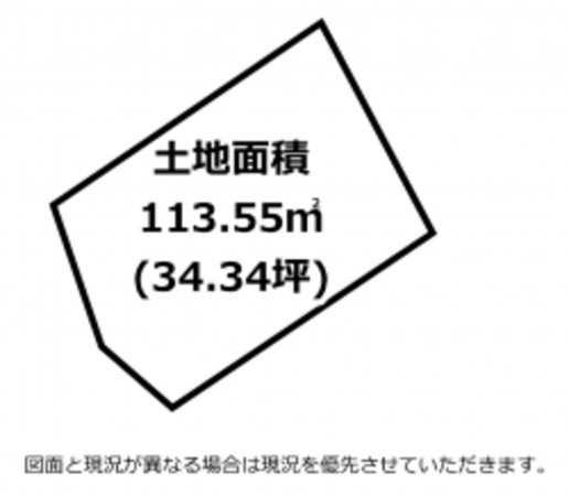 横須賀市阿部倉、土地の間取り画像です