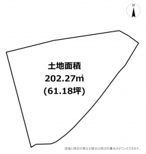 横須賀市阿部倉、土地の間取り画像です