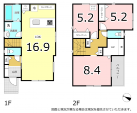 横須賀市小矢部、新築一戸建ての間取り画像です