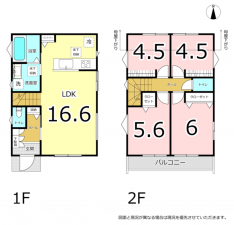 横須賀市ハイランド、新築一戸建ての間取り画像です