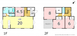 横須賀市舟倉、新築一戸建ての間取り画像です