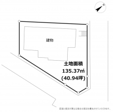 横須賀市小矢部、土地の間取り画像です