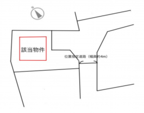 横須賀市根岸町、土地の間取り画像です