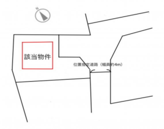 横須賀市根岸町、土地の間取り画像です