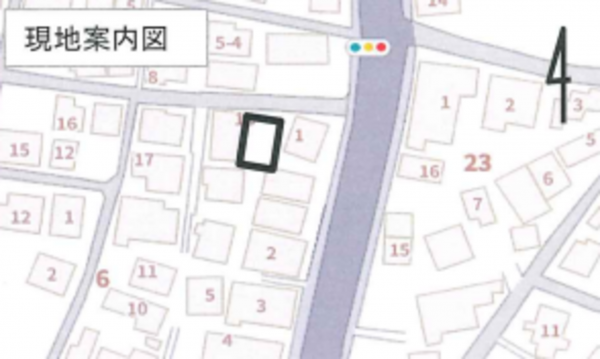 横須賀市小矢部、新築一戸建ての地図画像です
