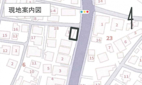 横須賀市小矢部、新築一戸建ての地図画像です