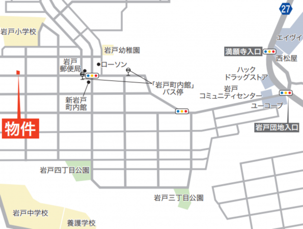 横須賀市岩戸、中古一戸建ての地図画像です