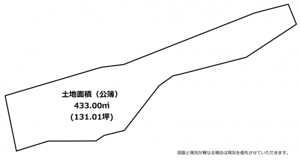 横須賀市森崎、土地の間取り画像です