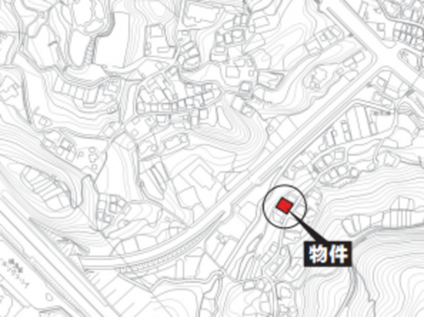 横須賀市平作、中古一戸建ての地図画像です