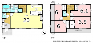 横須賀市汐見台、新築一戸建ての間取り画像です