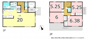 横須賀市西浦賀、新築一戸建ての間取り画像です