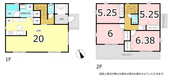 横須賀市西浦賀、新築一戸建ての間取り画像です
