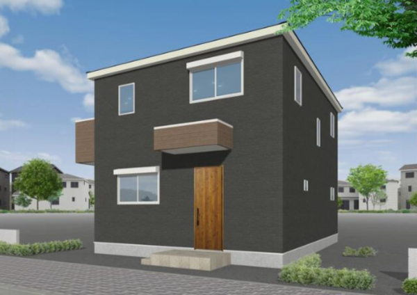 横須賀市西浦賀、新築一戸建ての完成予想図（外観）画像です