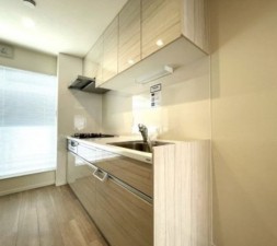 横須賀市グリーンハイツ、マンションのキッチン画像です