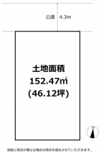 横須賀市鴨居、土地の間取り画像です