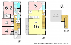 横須賀市馬堀町、新築一戸建ての間取り画像です