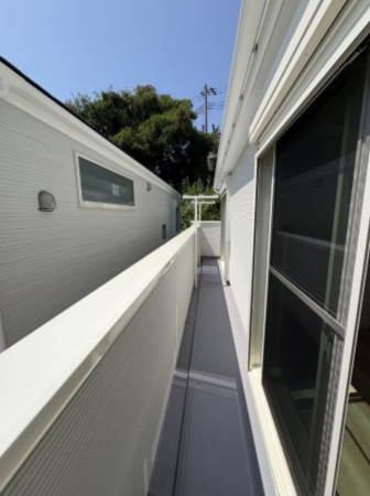 横須賀市野比、新築一戸建てのバルコニー画像です