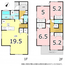 横須賀市舟倉、新築一戸建ての間取り画像です