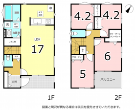 横須賀市舟倉、新築一戸建ての間取り画像です