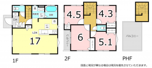 横須賀市大津町、新築一戸建ての間取り画像です