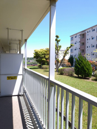 横須賀市桜が丘、マンションのバルコニー画像です