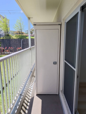 横須賀市桜が丘、マンションのバルコニー画像です