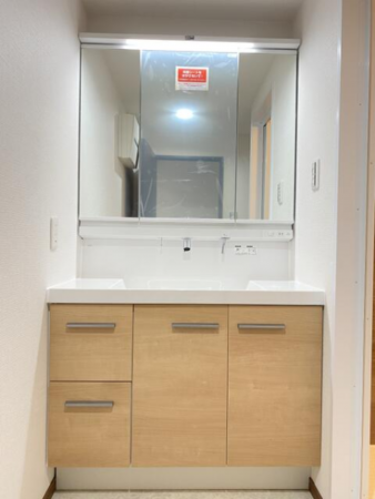 横須賀市野比、マンションの洗面画像です