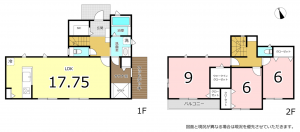 横須賀市鴨居、新築一戸建ての間取り画像です