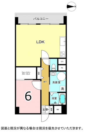 横須賀市根岸町、マンションの間取り画像です