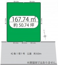 横須賀市岩戸、土地の間取り画像です