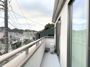 横須賀市ハイランド、中古一戸建てのバルコニー画像です