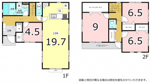 横須賀市三春町、新築一戸建ての間取り画像です