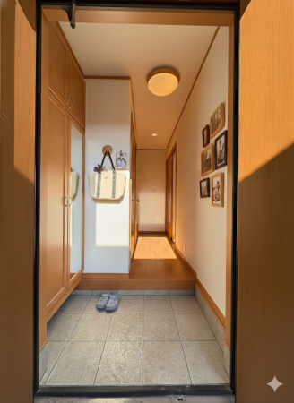 横須賀市太田和、中古一戸建ての玄関画像です