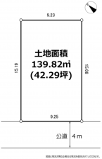 横須賀市森崎、土地の間取り画像です