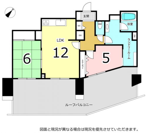 横須賀市公郷町、マンションの間取り画像です
