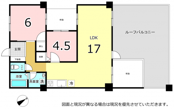 横須賀市浦賀、マンションの間取り画像です