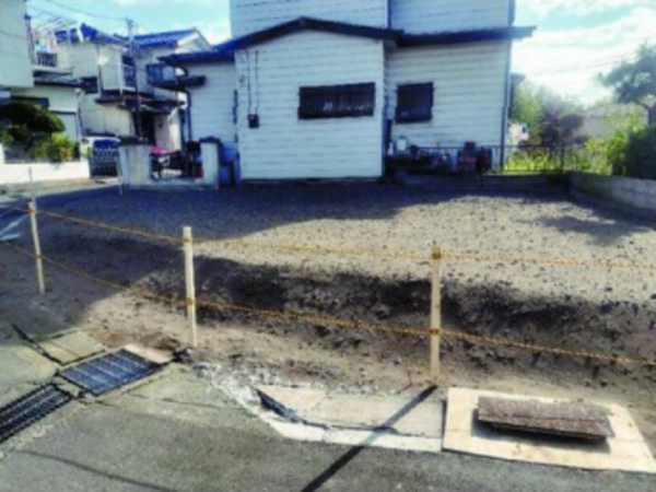 横須賀市長沢、土地の外観画像です